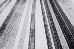 Tire Tracks In The Fresh Snow